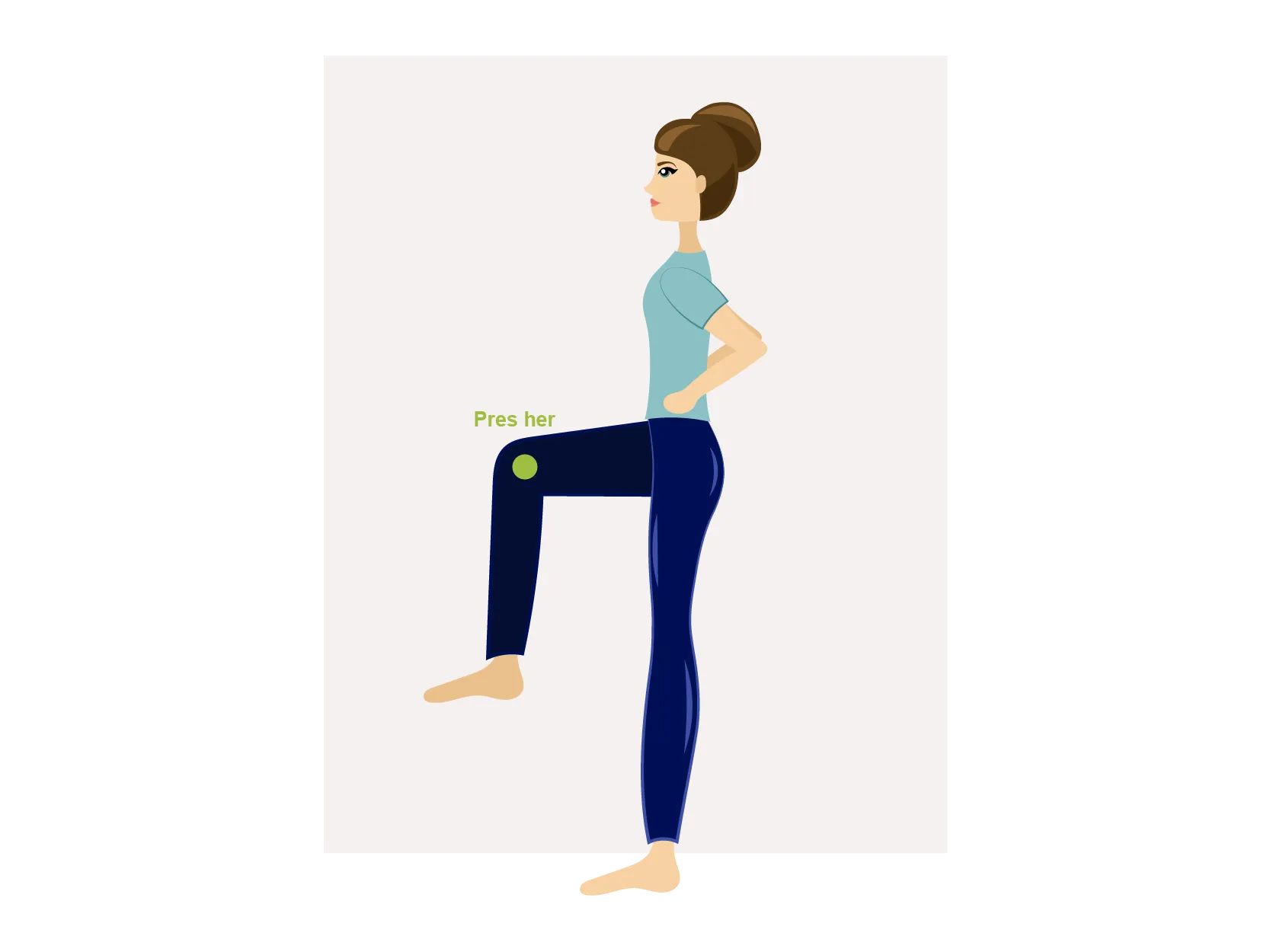 Strengthening exercise for the arch muscles under the foot