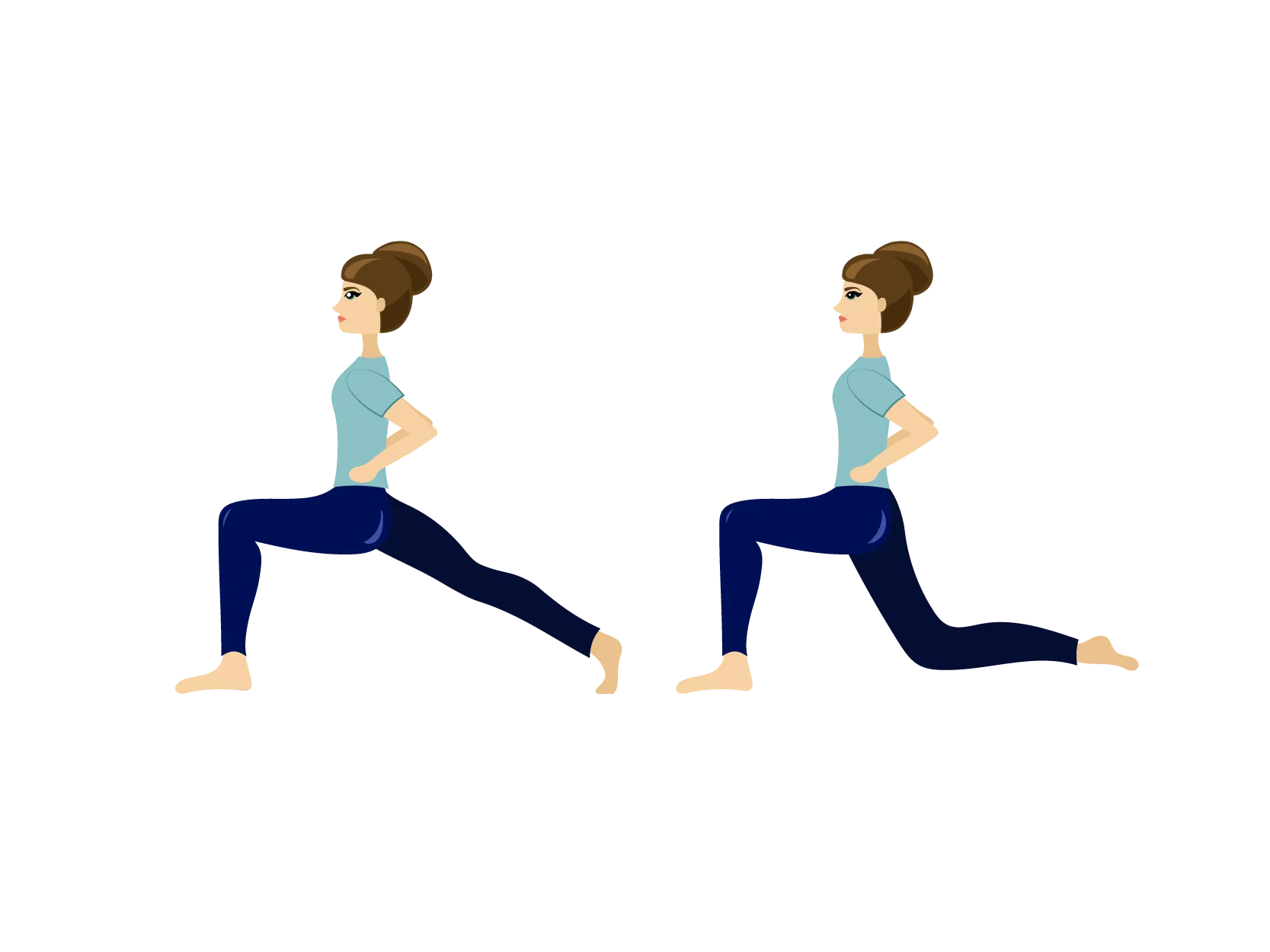 Hip flexor stretching